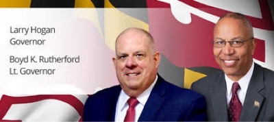 Maryland Governor Larry Hogan and Lt. Governor Boyd K. Rutherford