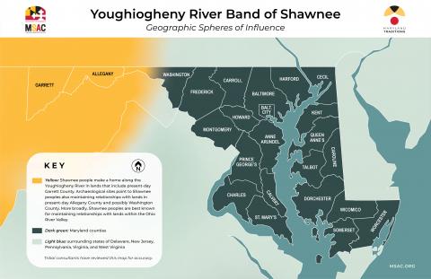 Map of Youghiogheny River Band of Shawnee